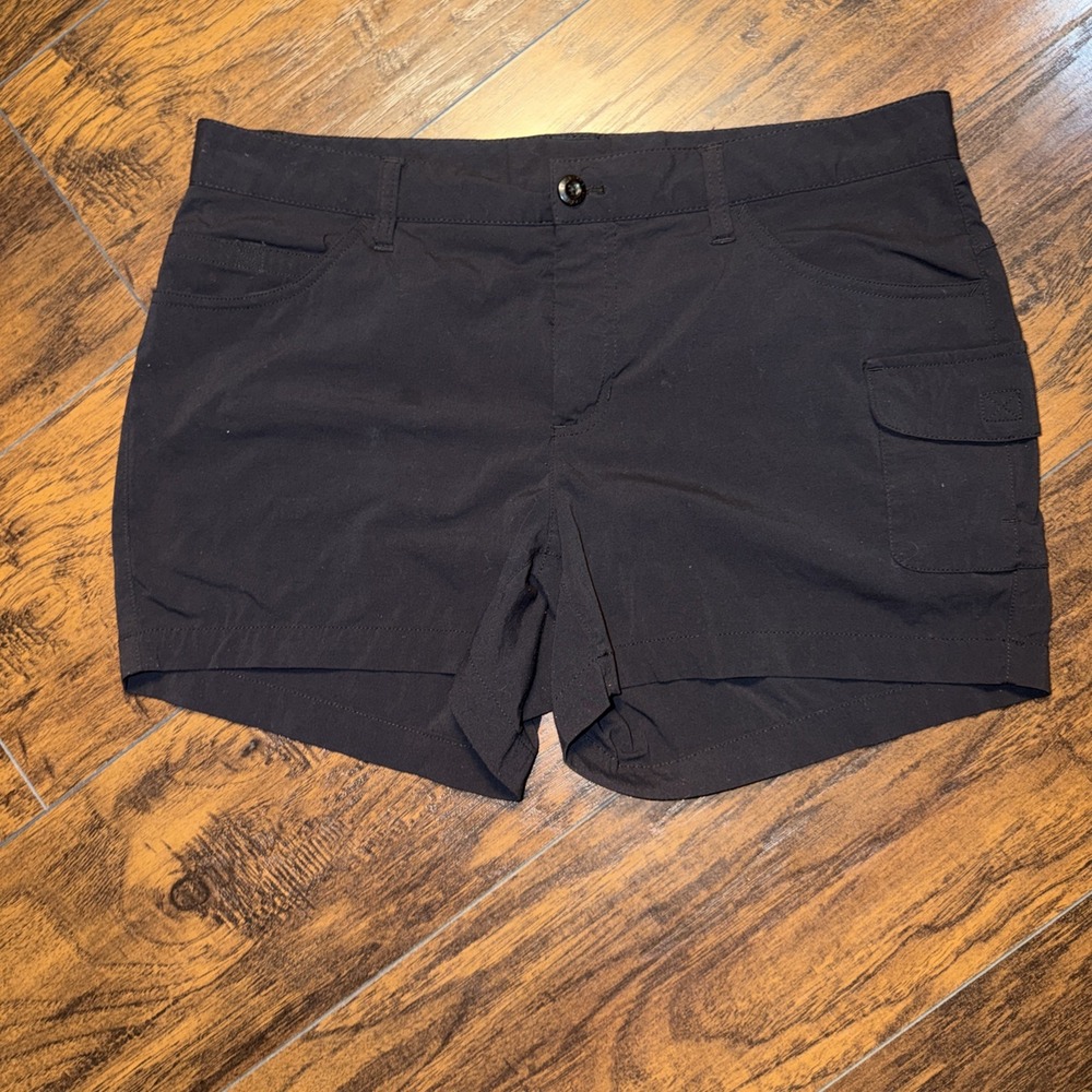 Eddie Bauer Shorts Womens Size 12 Black Stretch Cargo Hiking